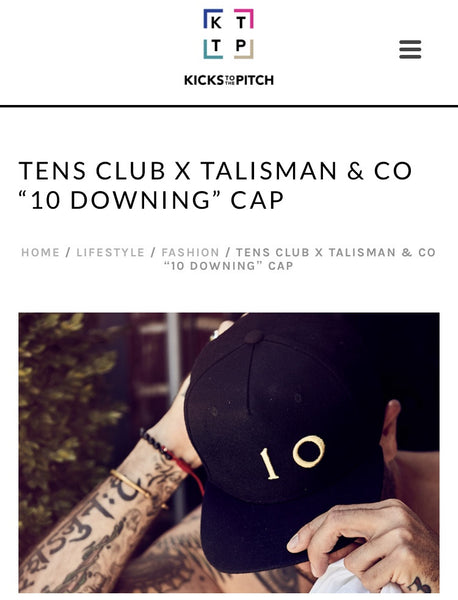 Talisman & Co. X Tens Club "10 Downing" Cap Featured in Kicks to the Pitch