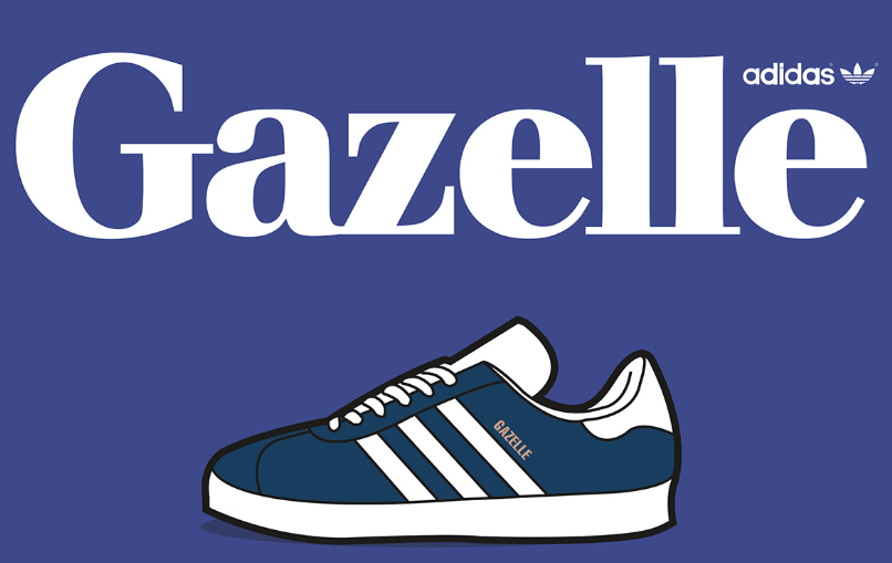 adidas gazelle silver green womens Gazelle Inspired Adidas Wall Art 2D – Soul Kid Dsgn main image 0