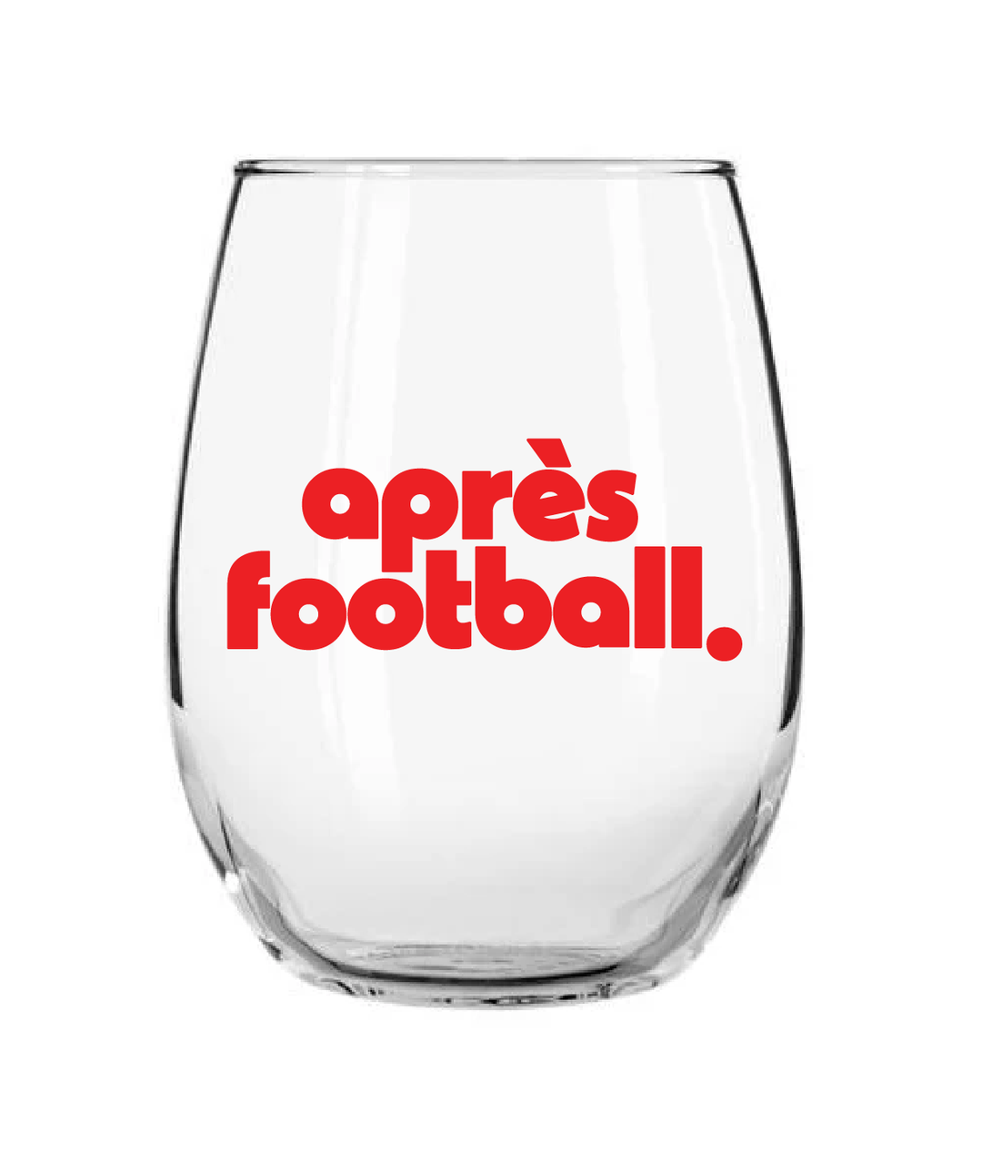 Talisman Après Football Wine Glass