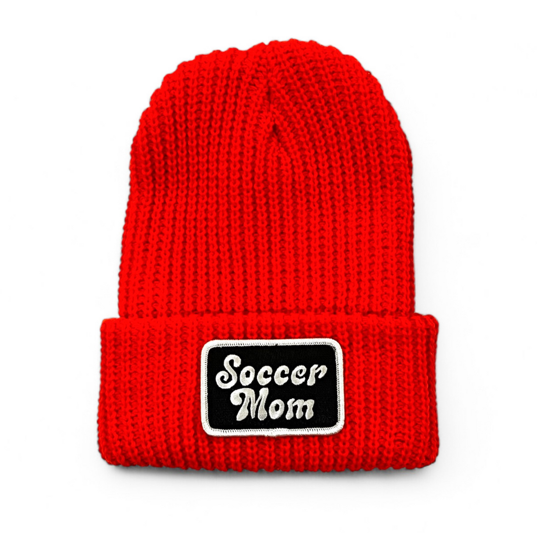 Soccer Mom Orange Beanie