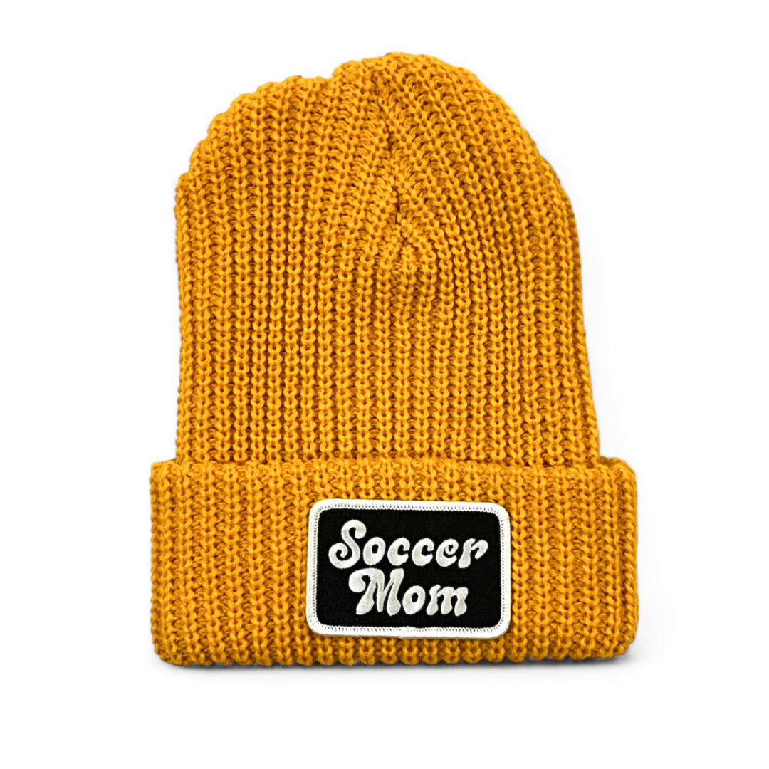 Soccer Mom Mustard Beanie