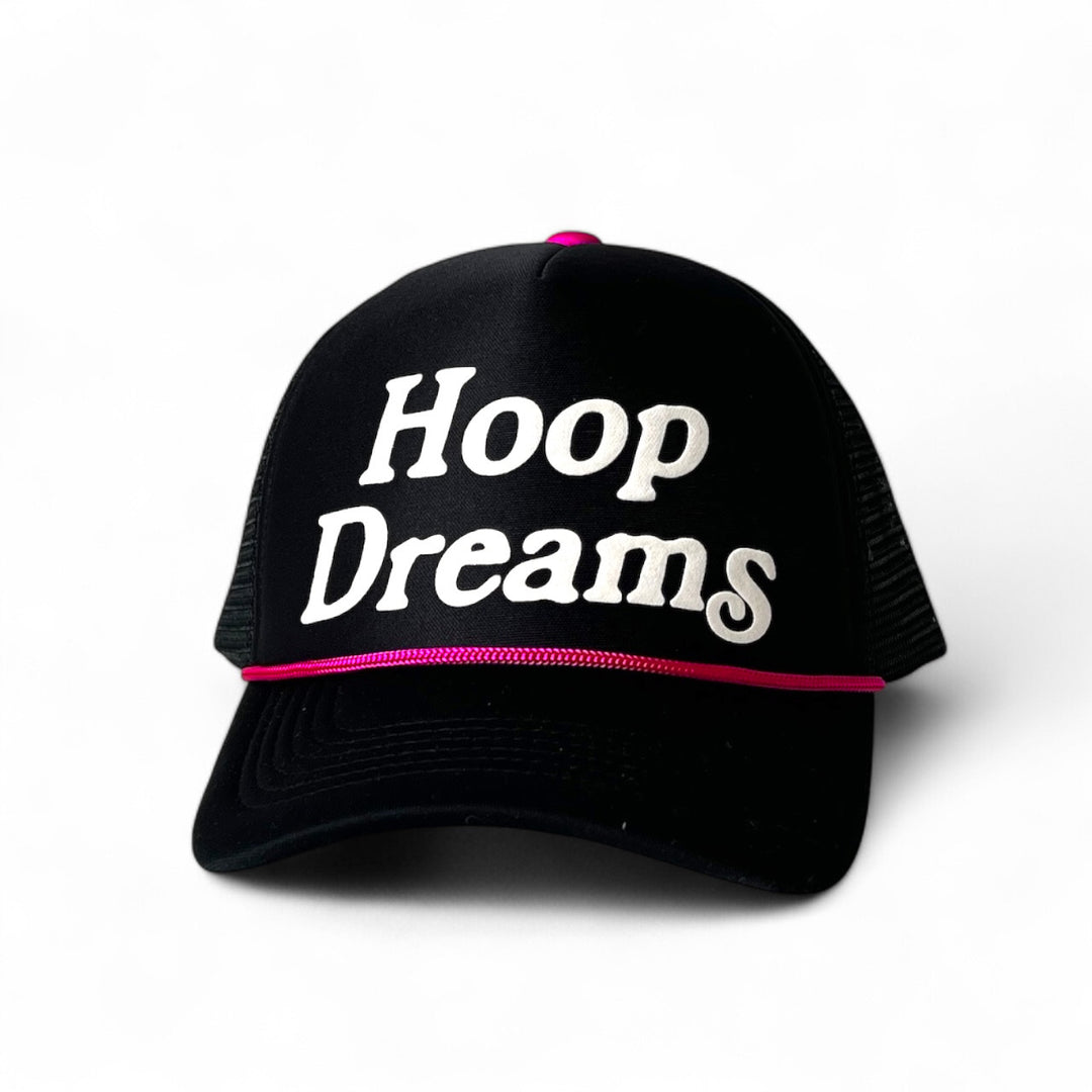Hoop Dreams Black Foam Trucker Cap
