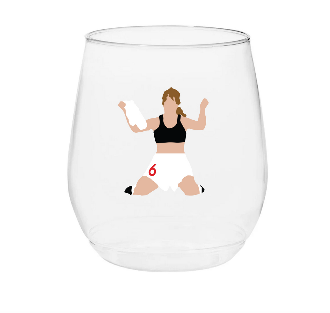 USWNTPA 99ers Brandi Chastain Celebration Glass - Set of Two