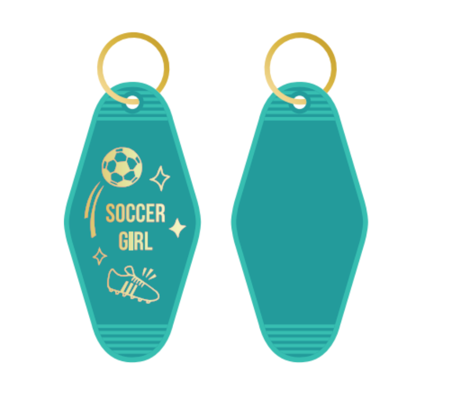 Talisman Soccer Girl Keychain