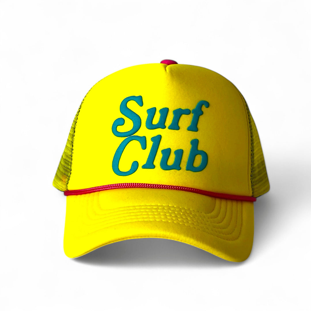Surf Club Yellow Foam Trucker Cap