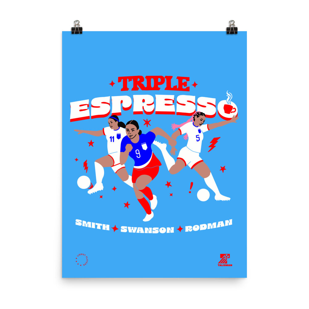 USWNTPA Triple Espresso Print