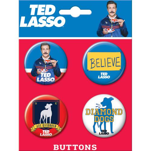 Ted Lasso 4 Button Set - Believe