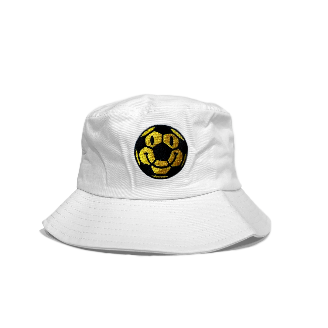 Happy Ball White Bucket Hat