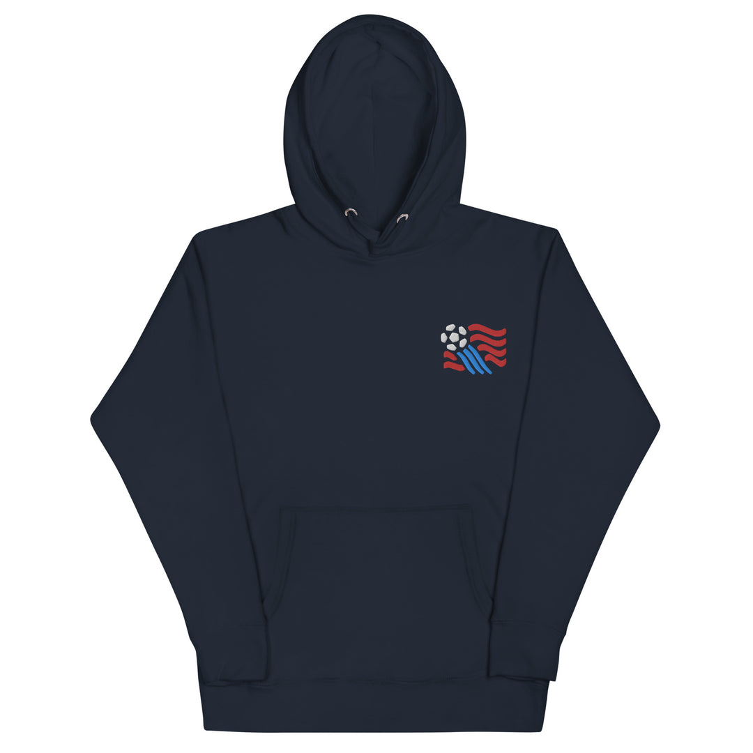 USA '94 Embroidered Logo Navy Hoodie