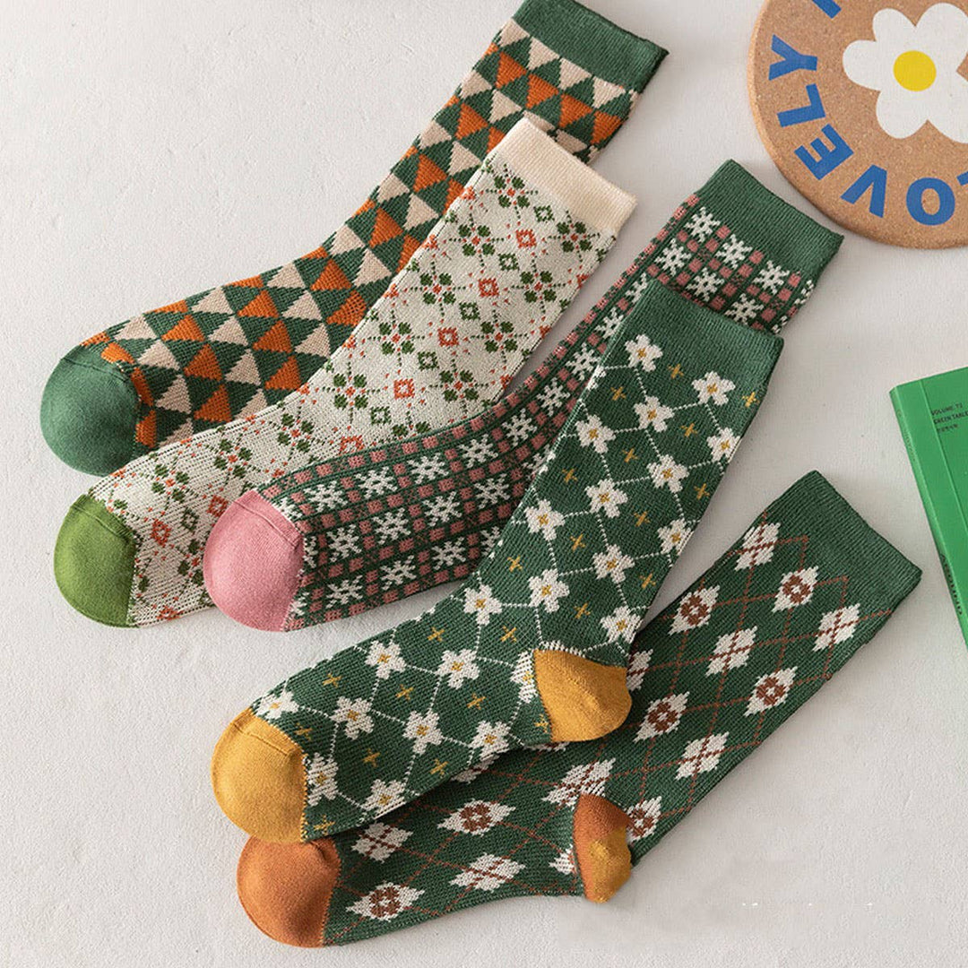 Playbook Socks - Green Floral