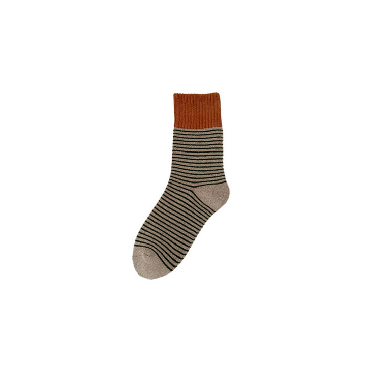 Varsity Stripe Socks - Cocoa
