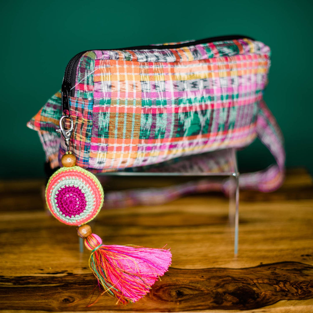 Colorful Crochet Bag Charm