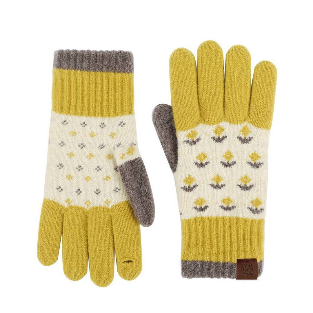 Bleacher Knit Gloves - Coffee