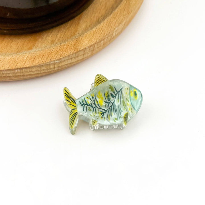 Beach Club Sardine Claw Clip - White