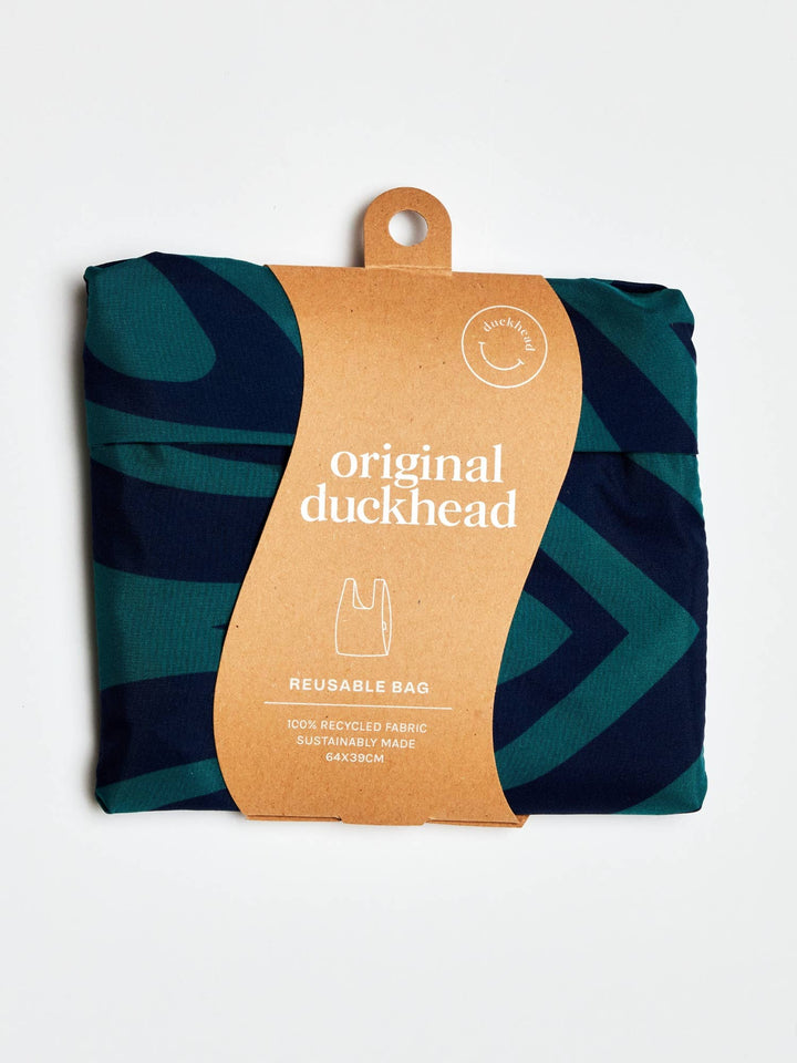 Swirl in Blue Reusable Eco Friendly Tote Bag