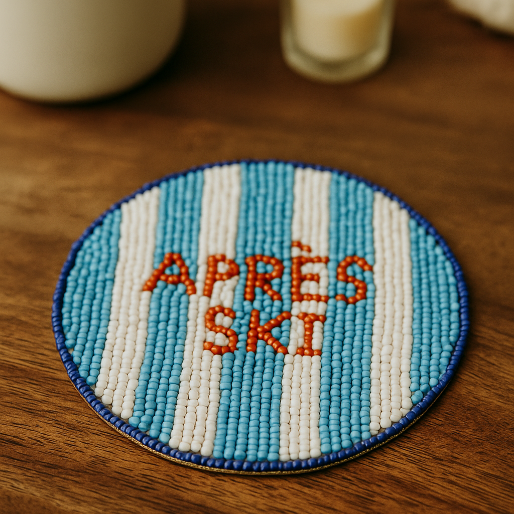 Après Ski Beaded Coaster