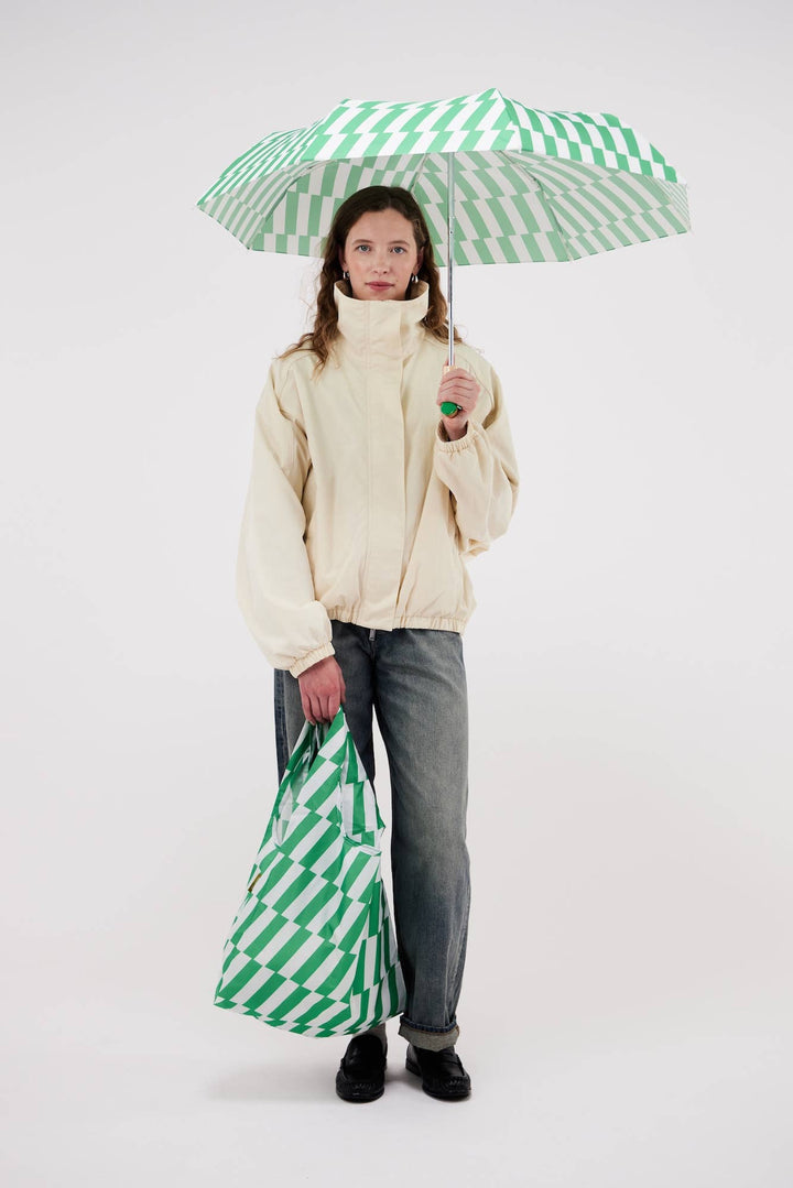 Sideline to Shoreline Tote - Green Stripe