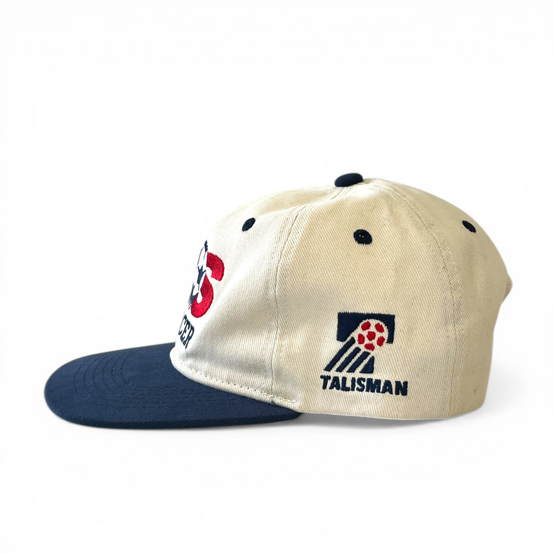 US Soccer Retro 1993 6-Panel Snapback - Off White / Navy