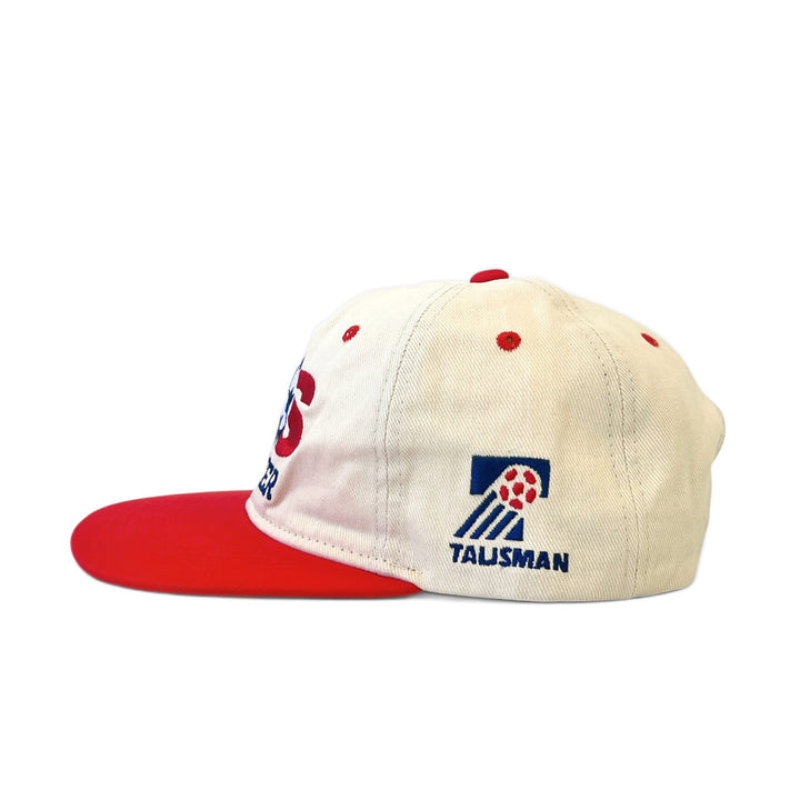 US Soccer Retro 1993 6-Panel Snapback - Off White / Red