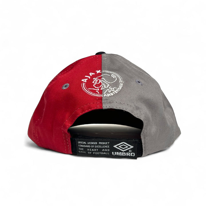 Ajax Umbro Maroon + Grey Cap