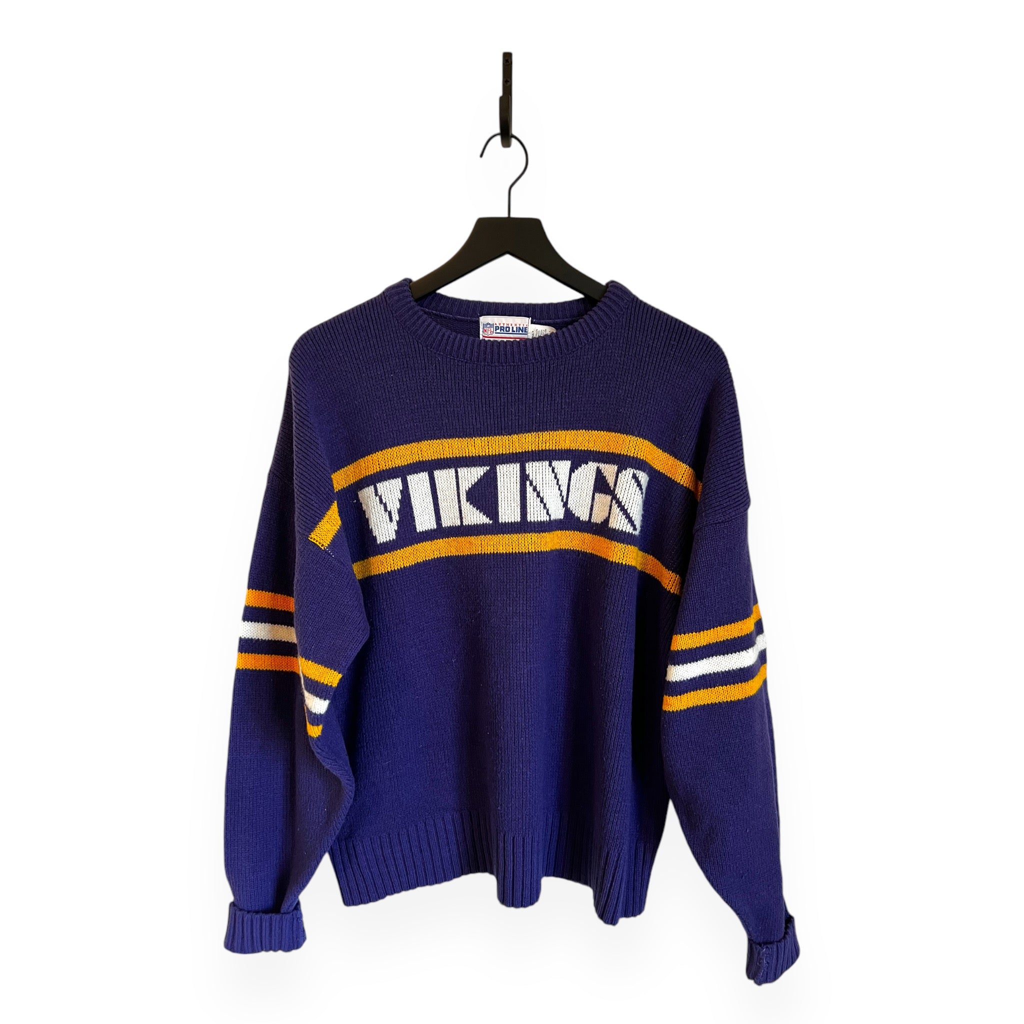 Vintage NFL Pro Line Minnesota buy Vikings Sweater by Cliff Engle