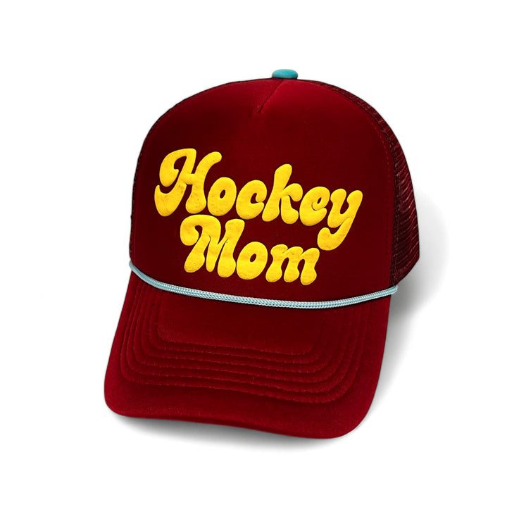 Hockey Mom Maroon Foam Trucker Hat