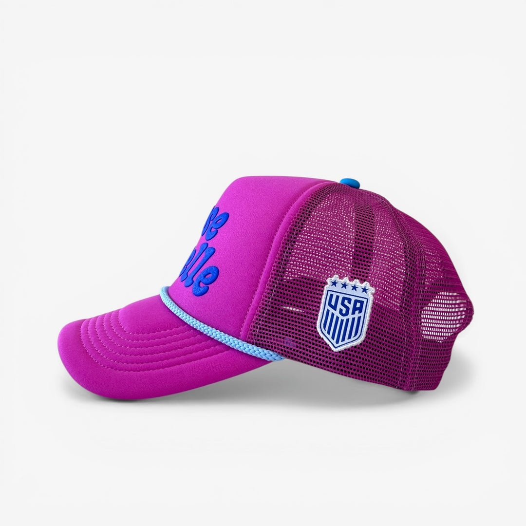 USWNT Rose Lavelle Pink Trucker Cap