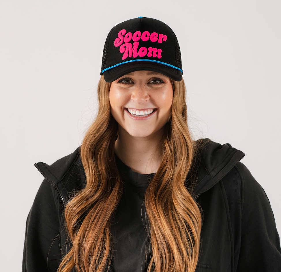 Soccer Mom Black Foam Trucker Hat