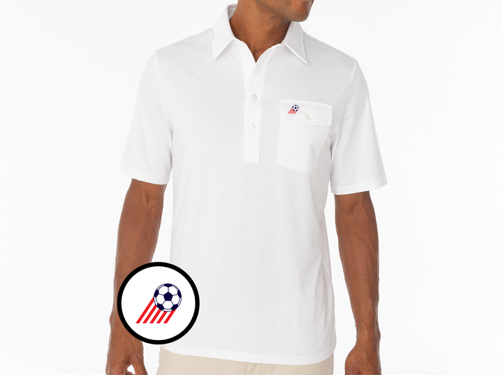 Talisman - Performance Players Shirt - Ball & Stripes - Bright White