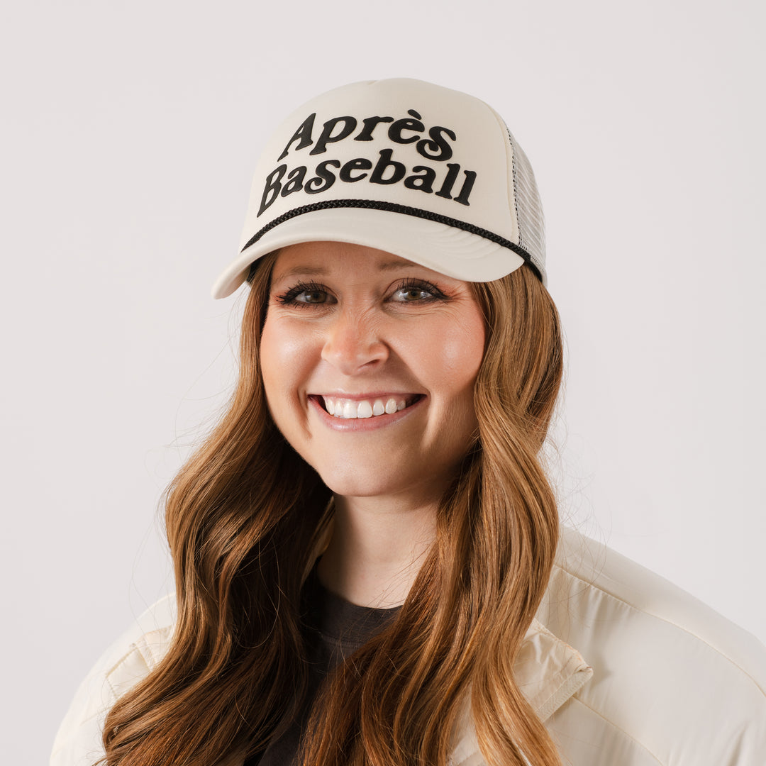 Talisman Après Baseball White & Black Foam Trucker Cap