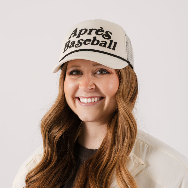 Talisman Après Baseball White & Black Foam Trucker Cap