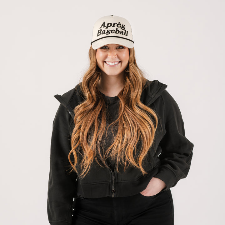 Talisman Après Baseball White & Black Foam Trucker Cap