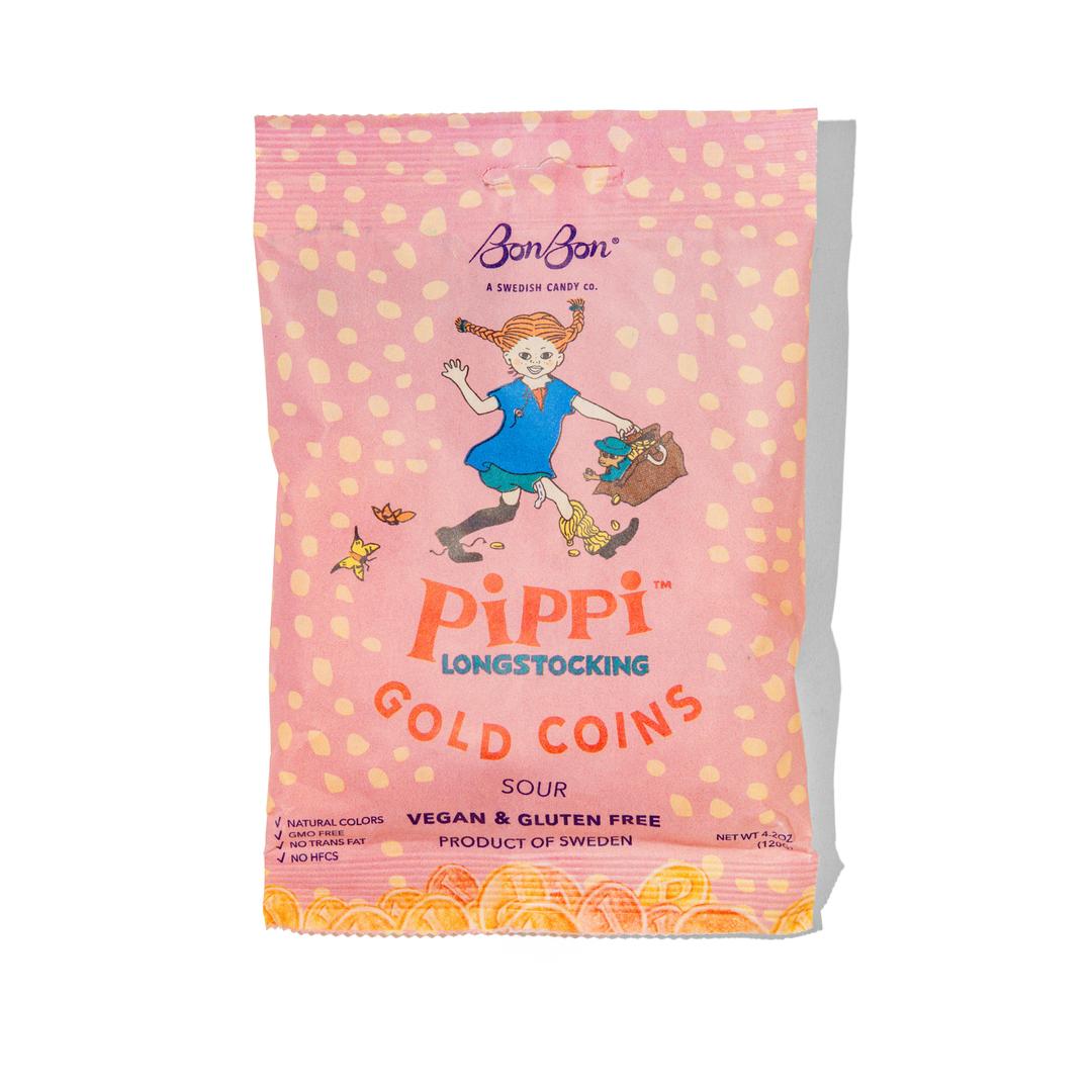 Halftime Swedish Candy - Pippi Longstocking Gold Coins