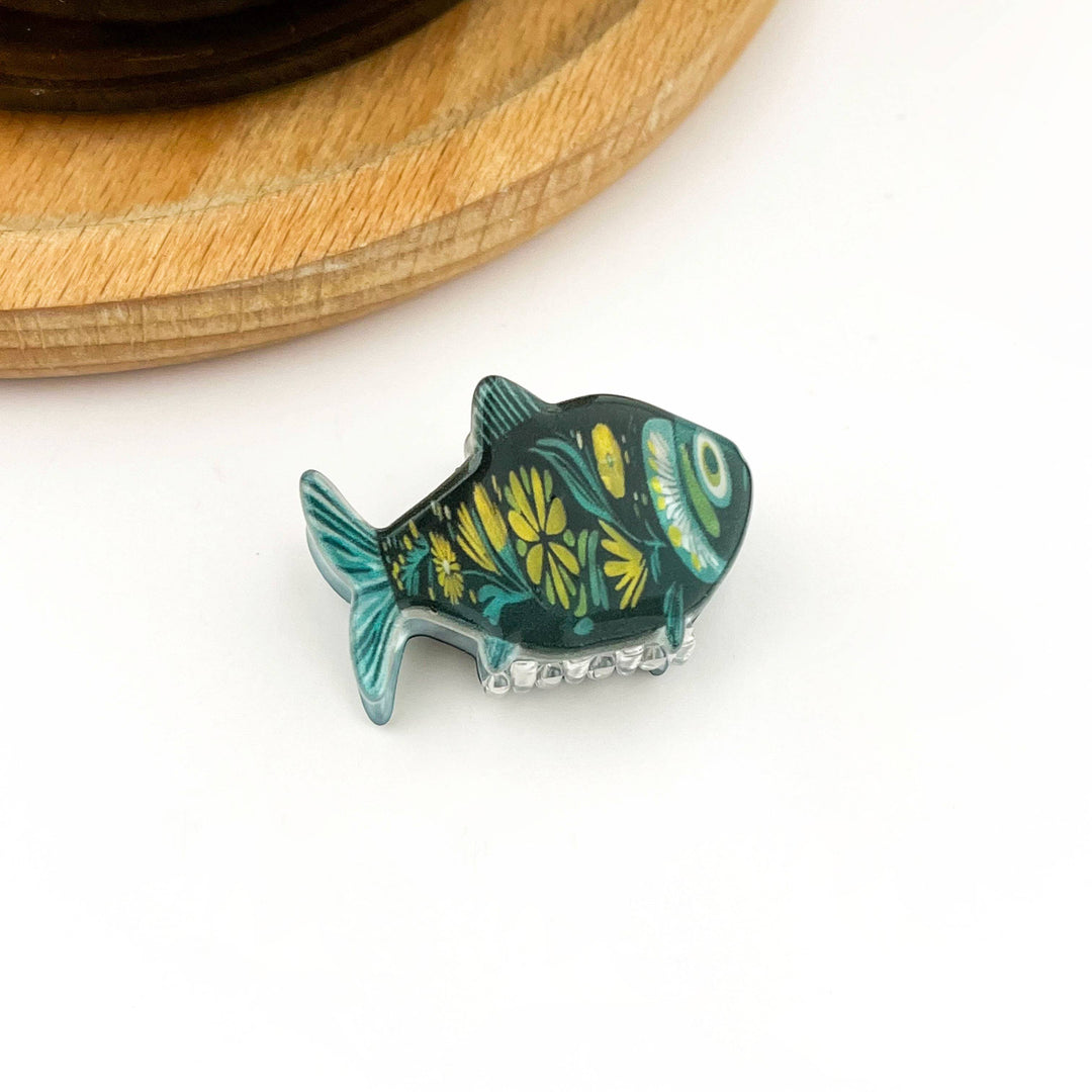 Beach Club Sardine Claw Clip - Blue