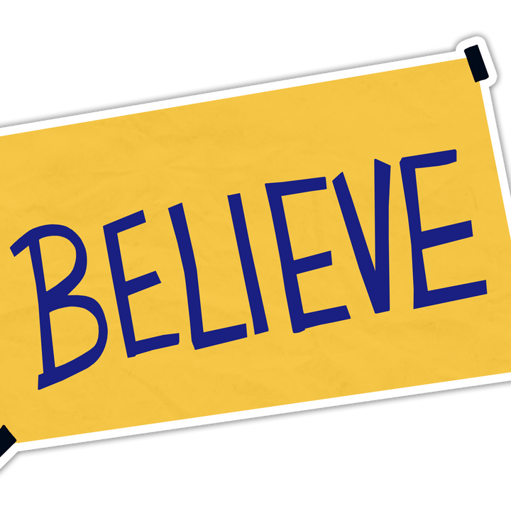Ted Lasso Sticker - Believe Sign