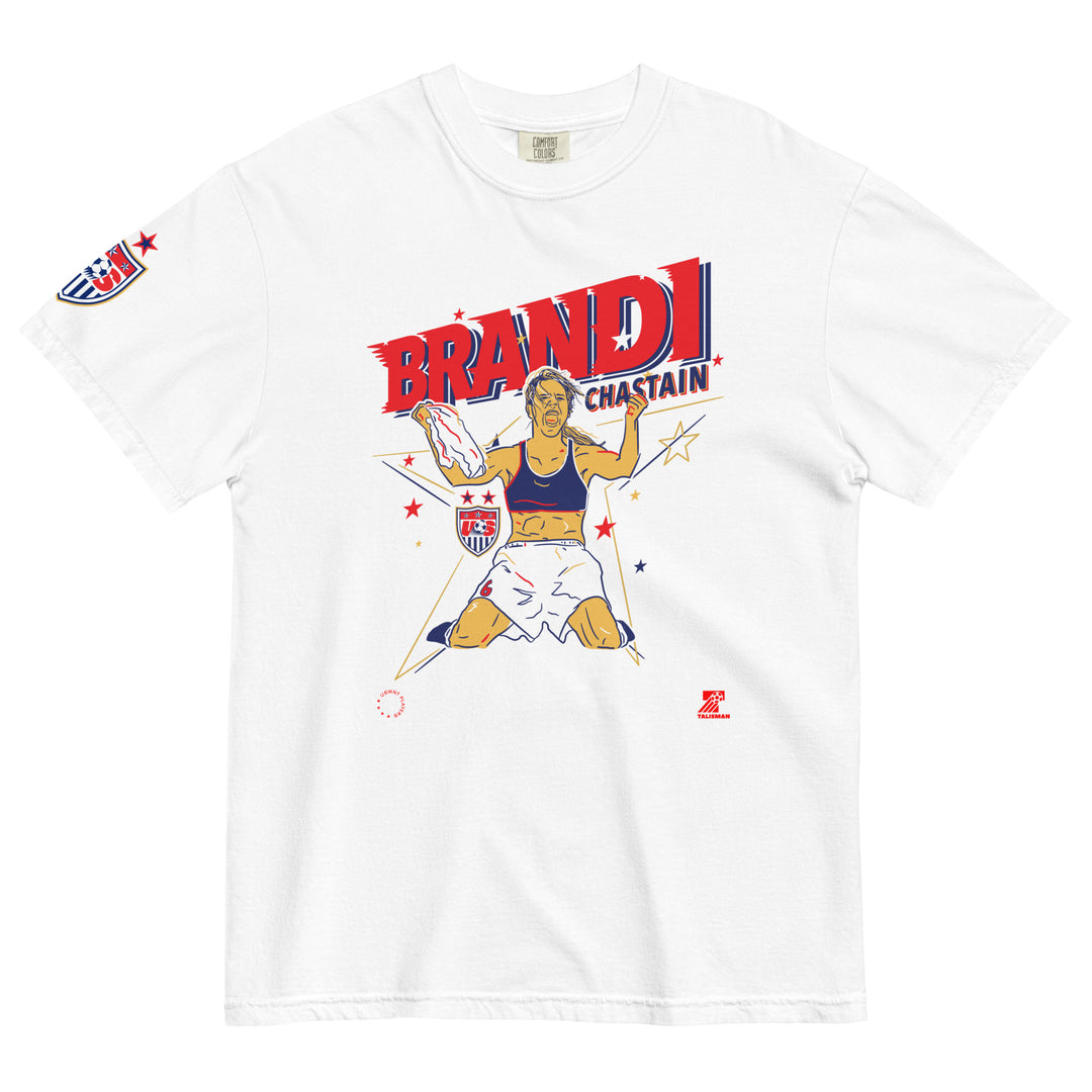 Talisman & Co. | USWNT Brandi Chastain White Garment Dyed Tee