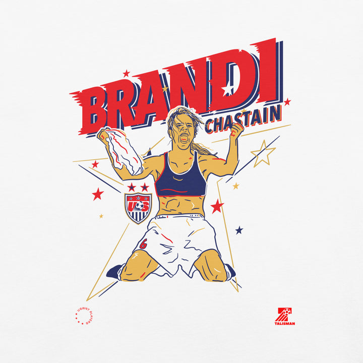 Talisman & Co. | USWNT Brandi Chastain White Garment Dyed Tee