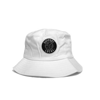 Support Local White Bucket Hat