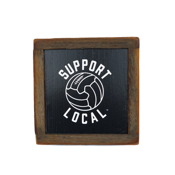 Talisman Support Local Fútbol Reclaimed Wood Box Art