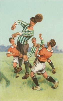 Playing Soccer Postcard